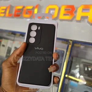 Vivo Y21d Silicone Case (Black) Cover