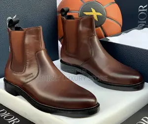 Dior Quality Luxury Men Genuine Leather Boots
