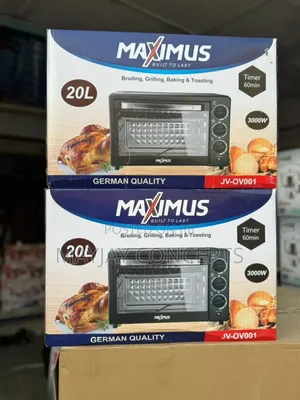 Maximus 20l Electric Oven- Broiling,Grilling,Baking and Toasting
