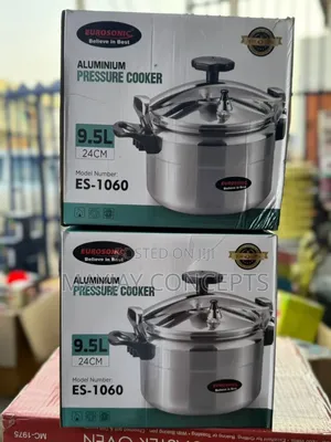 Eurosonic 9.5litres Aluminium Pressure Cooker - 25cm Diameter-Es1060