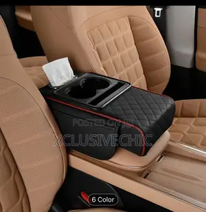 Car Armrest Cushion 5-in-1 Center Console Cover With 2 Storage Bag