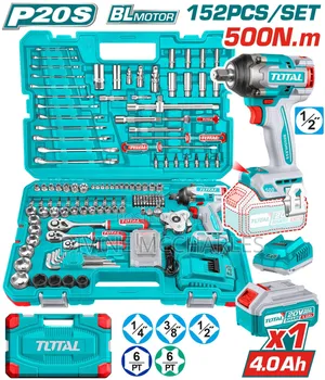 Uthkthp31522
152 Pcs Cordless Impact Wrench Tools Set