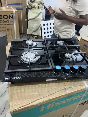 Polystar Built In 4 Gas Bunner Hobb Tempered Glass[Pv-gt60g4)