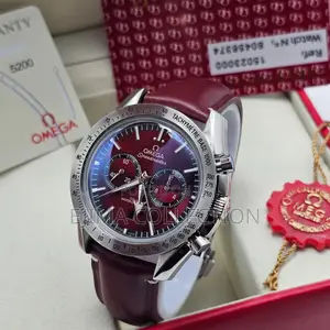 High Quality Automatic Omega Leather Watch