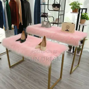 Pink Plush Table Cloth Furry Table Mat Fur Mat 40cm*80cm