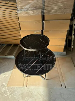 2 In 1 Black Wooden Table