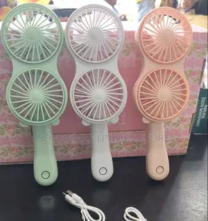 Extra Cool Double Head Mini Cooling Fan