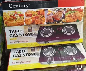 Century 2 Burner Infrared Glass Tabletop Gas Cooker