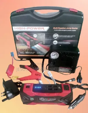 Multifunction Jump Starter Pack With 150 Psi Digital Air Inflator 12v
