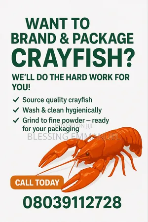 Crayfish Cleaning for Branding and Packaging