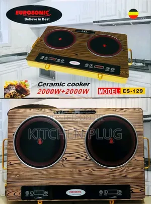 Eurosonic Es-129 Double Ceramic Cooker. Double Face Infrared Cooker