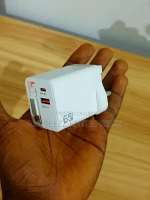 65w Gan Fast Charger With Built-in Retractable Type-c Cable