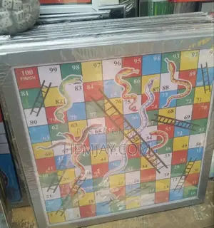 Snake and Ladder Game. "Aluminum Glass Surface"