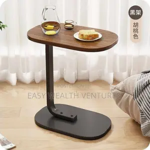 C Shaped Side Table, Adjustable Height C Shaped End Table,