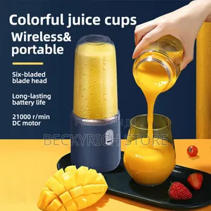 2in1 Rechargeable Handheld Electric Juicer With 2cups for Fresh Juice