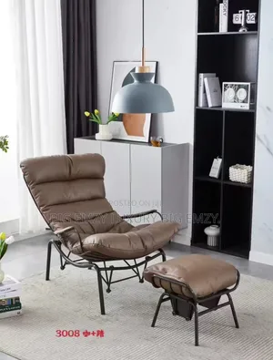 Ovios Furniture Indoor Accent Chair With Ottoman.