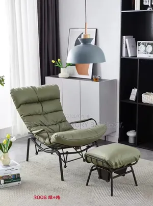 Ovios Furniture Indoor Accent Chair With Ottoman.