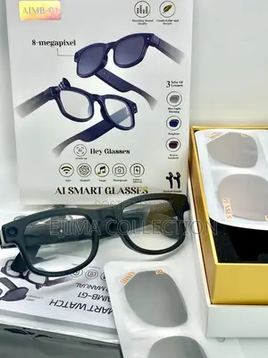 Smart Glasses With Anti-Blue Light and Sun Protection Lenses.