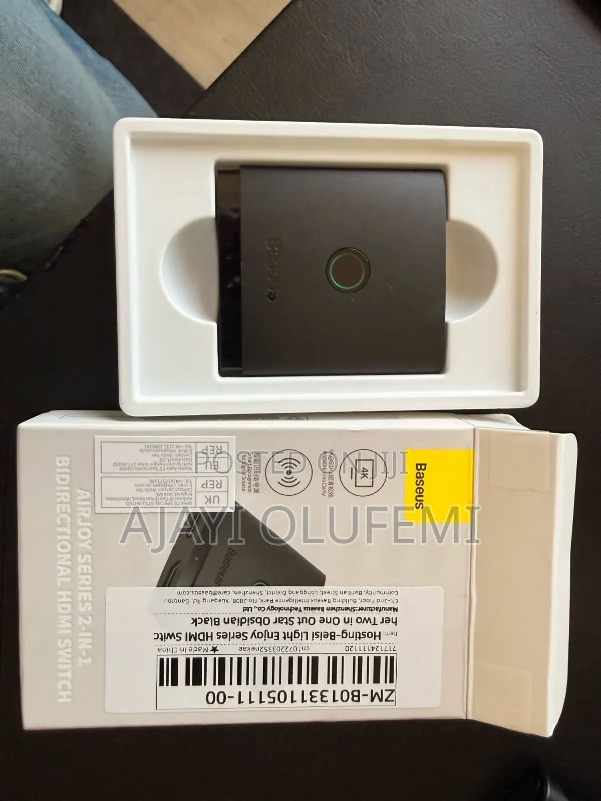 Baseus Bi-Directional HDMI Switch.
