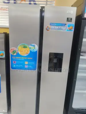 Sleek Efficient: Polystar 620 Litre Inverter Side-by-Side Refrigerator