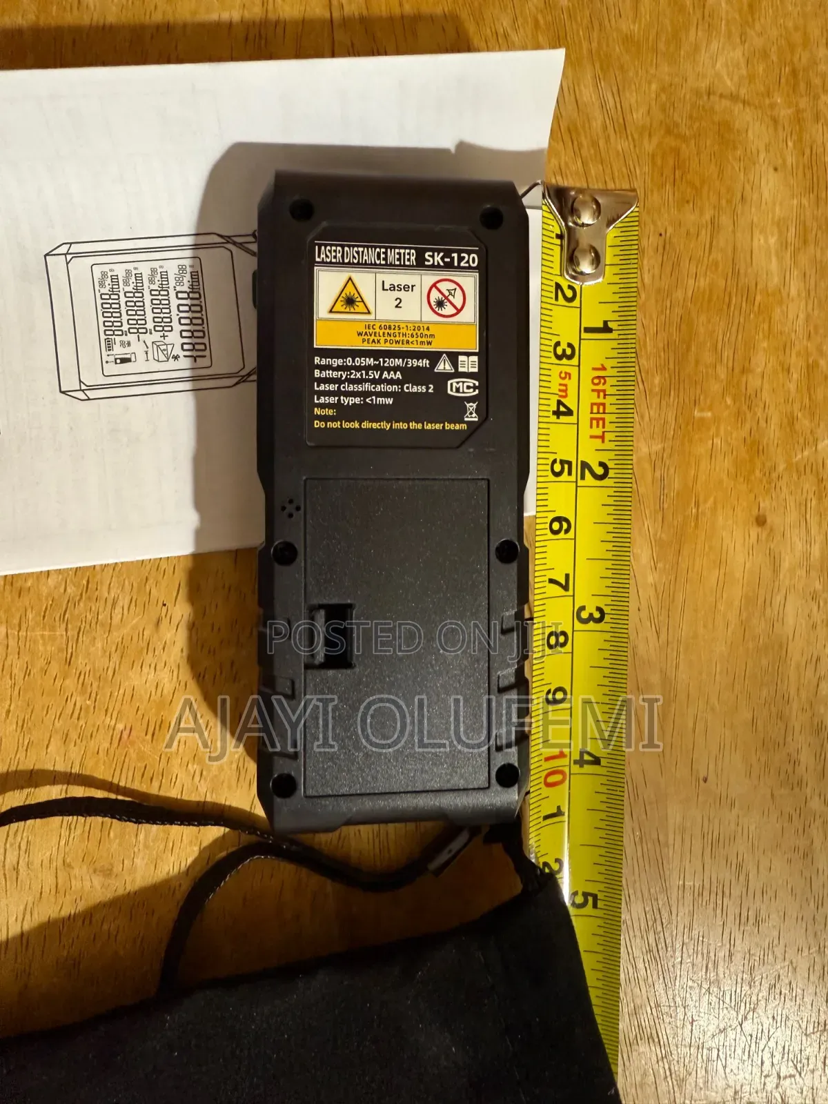 Laser Range Finder (Distance Measurement) Tool