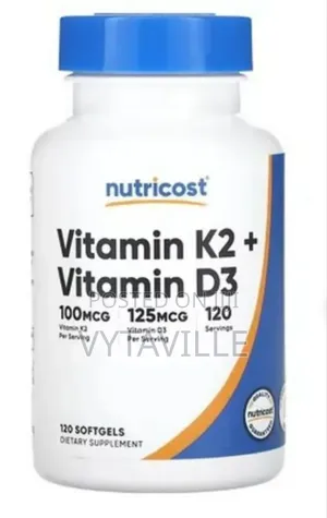 Nutricost Vitamin D3 Plus Capsules X 120
