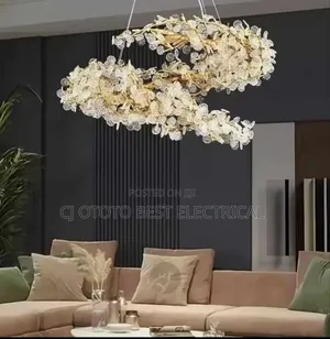 Long Nodirc Crystal Chandelier Light for Your Sitting Room