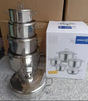 High Quality 5 Set Korkmaz Turkish Heavy Cookware Stainless Pot Set