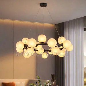 800mm Glass Nordic Chandelier Light Sitting Room Dining Room Light