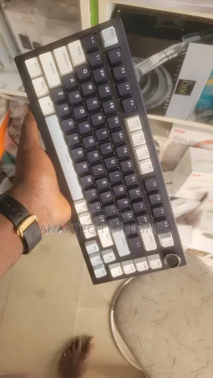 Game Mechanical Wireless Keyboard 75 Keys ,Monochrome Full Brightn