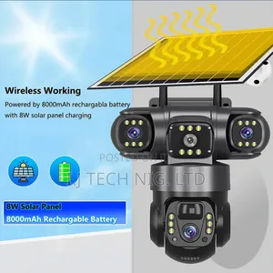 V380 Pro 4g 3 Face Solar CCTV Camera