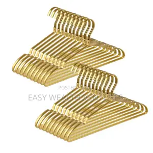Matte Gold Aluminum Coat Hangers Durable Metal Shirt Dress Hanger