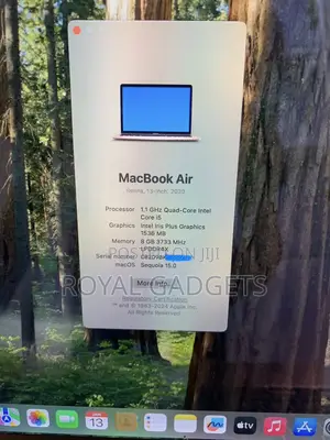 Laptop Apple MacBook Air 2020 8GB Intel Core i5 SSD 512GB