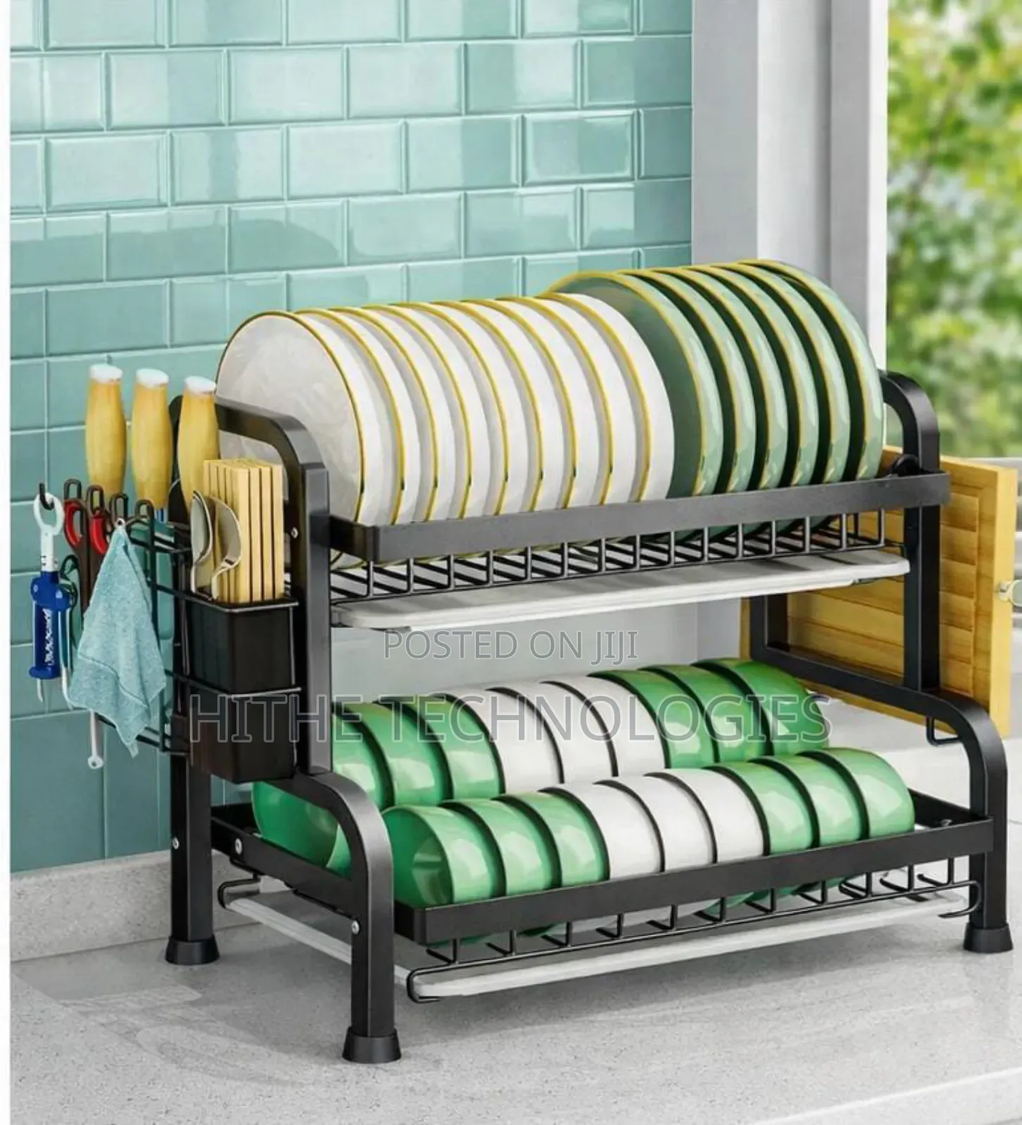 2 Layer Plate Rack And Dish Drainer