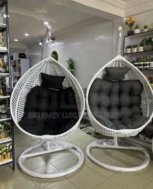 Swing Chairs or Hanging Egg Chairs.