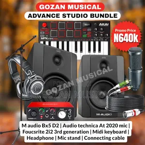 Complete Set of M Audio Studio Set