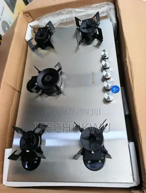 Original Yohako 90cm Built-in Luxury Flips Up 5 Burners Gas Cooker