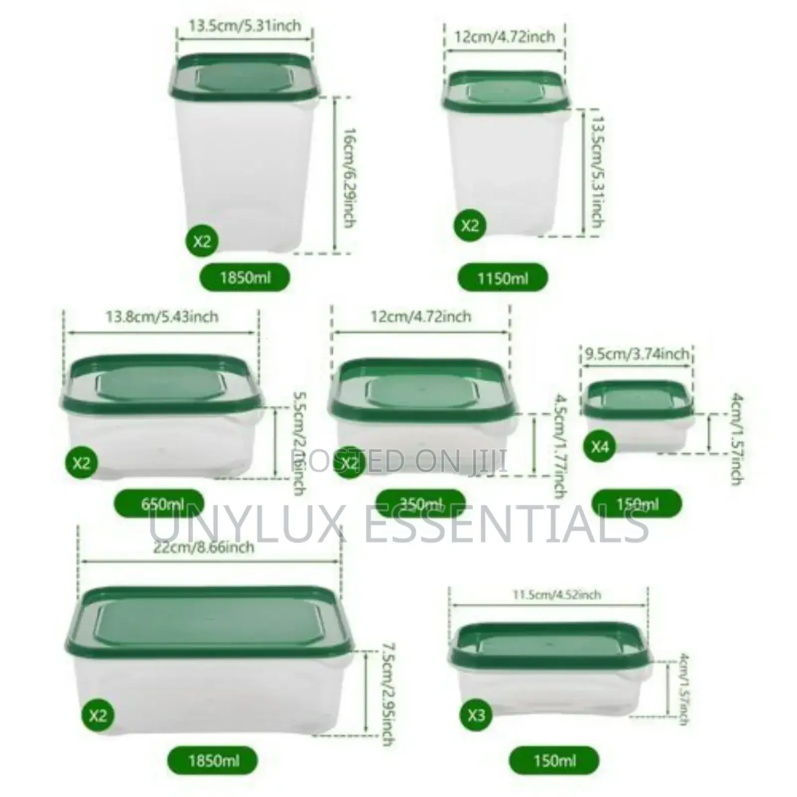 17pcs Container Set for Refrigerator