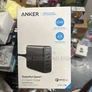 Anker Power Port Speed 5 2*Quick 63w Charger