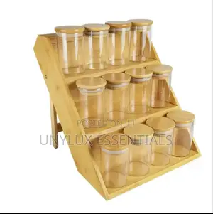 12pcs Spice Jar With 3 Tiers Stand