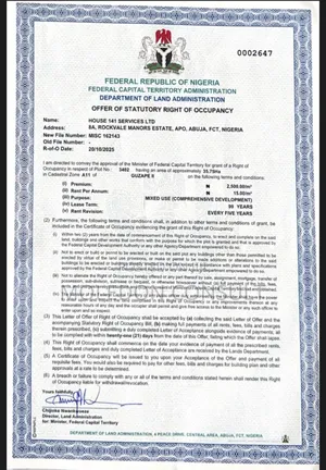 Plots in Katampe, Jahi, Karsana, Kyami, Lugbe and Bwari Etc