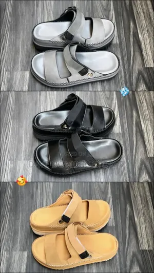 Ugg Two Cover Leather Slider Sandals
