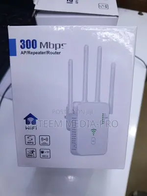 300mbps Wireless Wifi Repeater Wifi Signal Booster (Black)