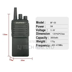 Baofeng C5 Analog Walkie-talkie.