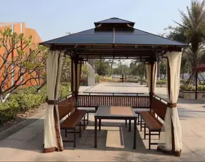 Outdoor Seating Canopy With Lounge Chair