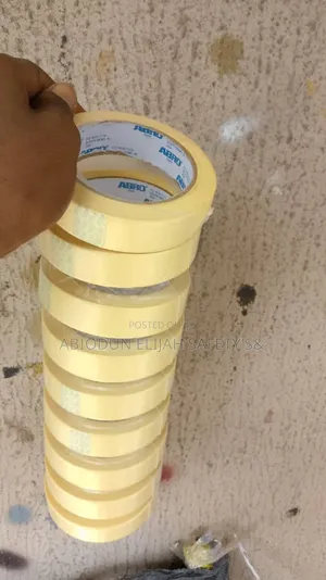 Original Quality Abro Paper Masking Tape 1" Inche by 9pcs in Roll