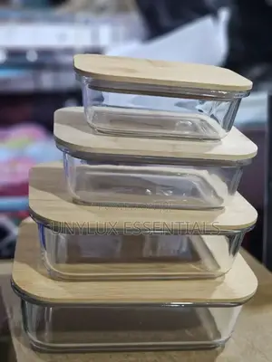 4pcs Borosilicate Glass Storage