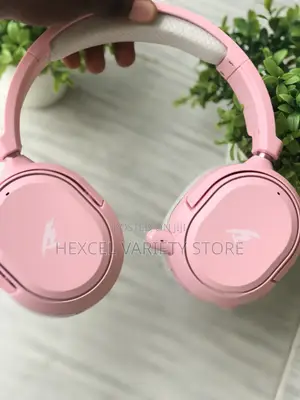 Pink Headphones With Mic – Clear Sound Stylish Design