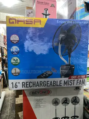 18 Inches Ac/Dc Qasa Rechargeable Mist Standing Fan