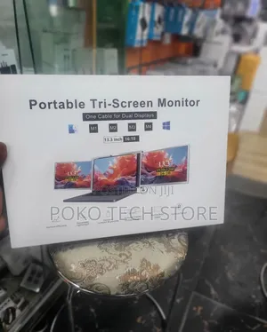 Portable Tri-screen Monitor